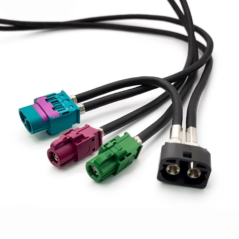 Fakra HSD Car Antenna Assembly Harness Car 4K Camera Adapter Auto Cable HSD LVDS Cable Wire COAXIAL